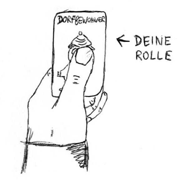 Die Karte zeigt dir deine Rolle.